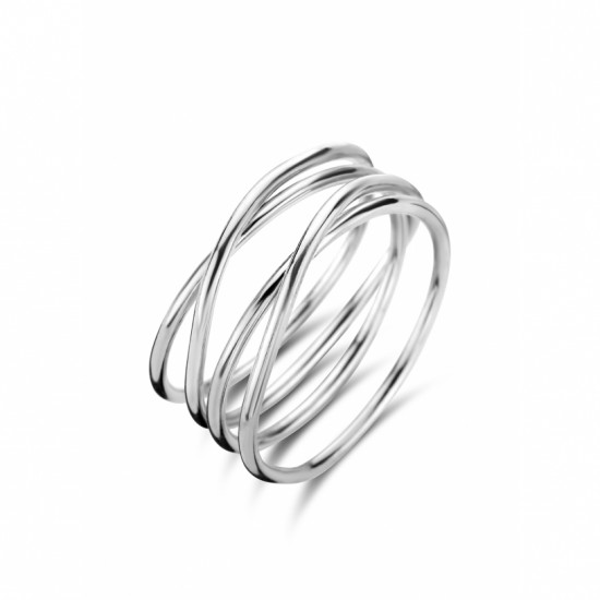 Casa Collection Wikkeltje Zilver Ring maat 56 - 617328