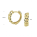 14krt gouden creolen gourmet 12.5x4mm - 617575