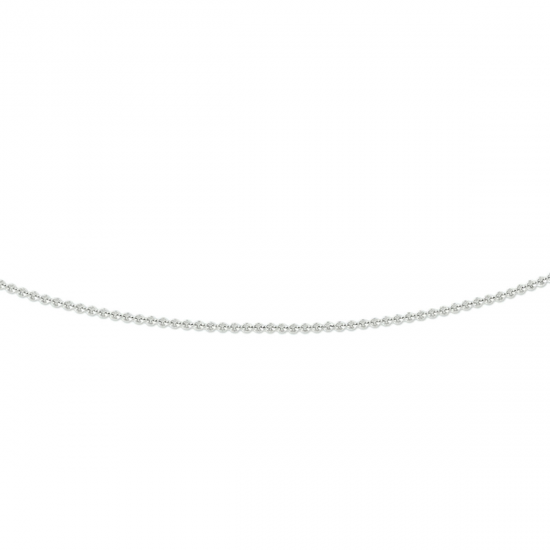 14krt witgoud anker collier 42cm 0.8mm - 618005