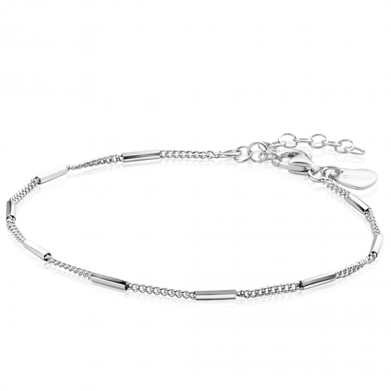 ZINZI zilveren armband gourmette met staafjes ZIA2366 - 618077