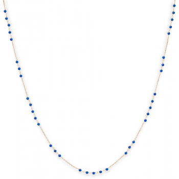 Monzario 14krt gouden collier met kleurstenen Saffier - 618405