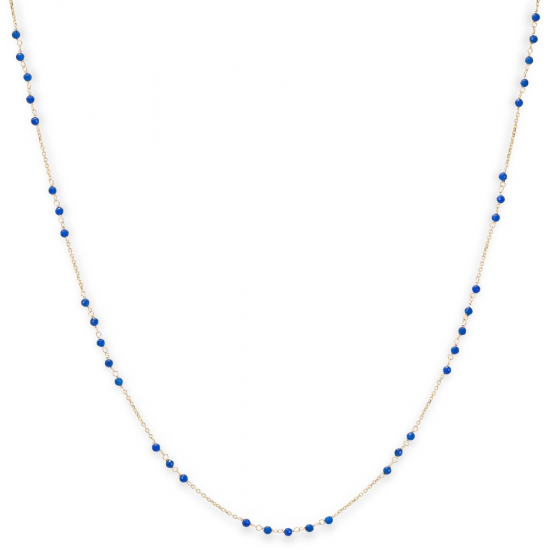Monzario 14krt gouden collier met kleurstenen Saffier - 618405