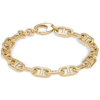 Monzario 14krt gouden armband Hermes schakel 20cm 8.2mm - 618409