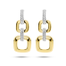 14krt bicolor oorhangers schakel met diamant 0.11ct H SI - 618588 14krt bicolor oorhangers schakel met diamant 0.11ct H SI - 618588