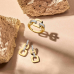 14krt bicolor oorhangers schakel met diamant 0.11ct H SI - 618588 14krt bicolor oorhangers schakel met diamant 0.11ct H SI - 618588