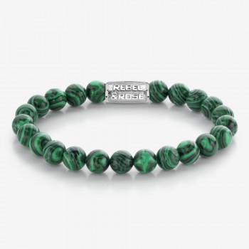 Rebel & Rose Jewelry Bracelet Malachite Green 8mm M - 618663