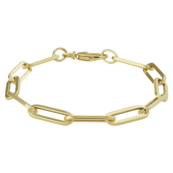 14krt gouden CFE armband vierkante buis 19cm 5,5 mm - 618814