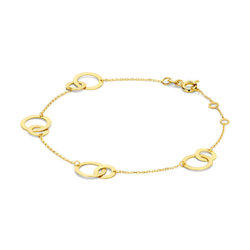 Jackie 14krt gouden armband Soho Nights JKB23.356 - 618838 Jackie 14krt gouden armband Soho Nights JKB23.356 - 618838