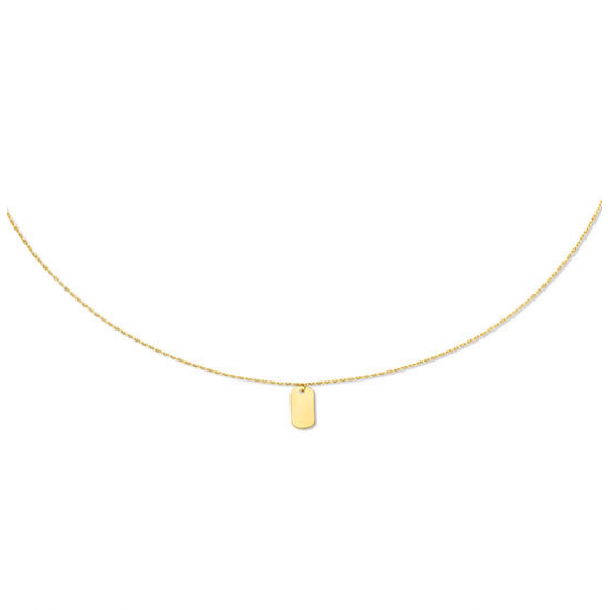 Jackie 14krt gouden collier Initial - 618840