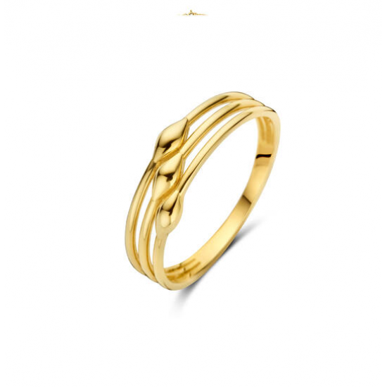 Jackie 14krt gouden ring White Lady - 618841