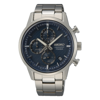 Seiko Chrono Titanium Blauw 100mtr SSB387P1 - 618864