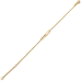 14krt gouden armband met paperclip tussenstukje 18-19cm - 618887