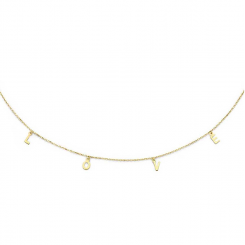 Jackie 14krt gouden collier LOVE JKN23.030 - 618914