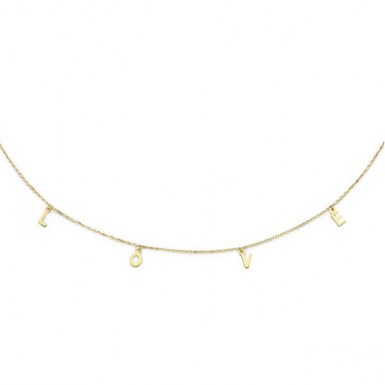 Jackie 14krt gouden collier LOVE JKN23.030 - 618914