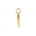 14krt gouden hart hanger met parelrand - 618939