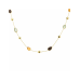 14krt gouden collier rookkwarts, citrien en amethist 42 - 45 - 48 cm - 619748