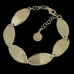 Sanjoya Armband van verguld zilver met ovaalvormige en matte schakels, lengte 17cm+3cm. - 618980