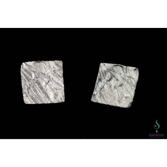 Sanjoya Oorbellen vierkant zilver - 619000 Sanjoya Oorbellen vierkant zilver - 619000