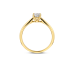 Blush Lab Grown Ring solitair 4-poots chaton 0.45crt G SI1 - 619007