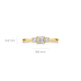 Blush Lab Grown Ring Trinity 1x0.30crt 2x0.10crt G SI - 619010