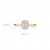 Blush Lab Grown Ring Halo 1x0.25crt +0.15crt G SI - 619012