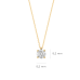 Blush Lab Grown Collier 4-poots chaton hanger 0.45crt G SI - 619018
