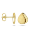 14krt gouden oorknoppen poli/mat (S001) - 619042