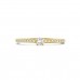 14krt gouden solitairring met diamant 0.25ct H SI (S022) - 619048