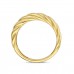 14krt gouden ring gedraaid (S276) - 619052