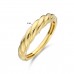 14krt gouden ring gedraaid (S276) - 619052