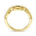 14krt gouden ring schakel (S413) - 619054