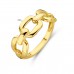 14krt gouden ring schakel (S413) - 619054