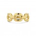 14krt gouden ring schakel (S413) - 619054