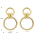 14krt gouden oorhangers cirkels - 619055