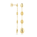 14krt gouden oorhangers poli/mat (S010) - 619060