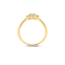 Blush Lab Grown Ring Trinity 1x0.20crt 2x0.06crt G SI - 619093