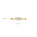 Blush Lab Grown Ring Trinity 1x0.20crt 2x0.06crt G SI - 619093
