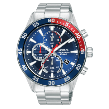 Lorus herenhorloge chrono blauw 100mtr RM325JX9 - 619129