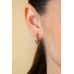 ZINZI zilveren klapcreolen 20x3mm zirkonia verguld ZIO190Y - 619171