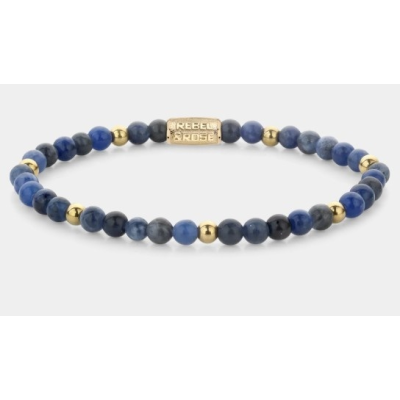 Rebel & Rose Jewelry Bracelet Midnight Blue 4mm Gold plated - 619175