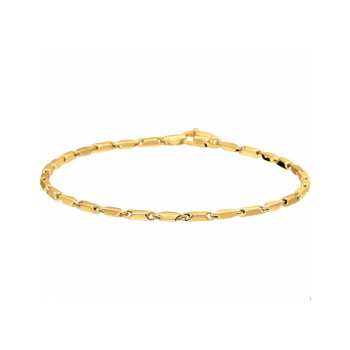 14krt gouden armband staafjes 19.5cm 1,9mm - 619749