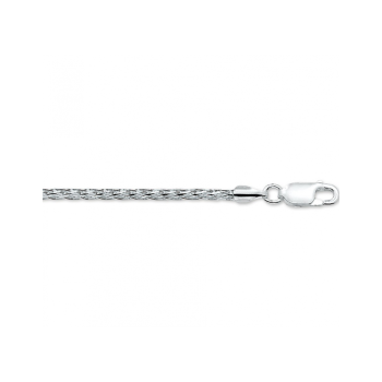 ZIlveren vossestaart collier 45cm 2,0mm - 620955