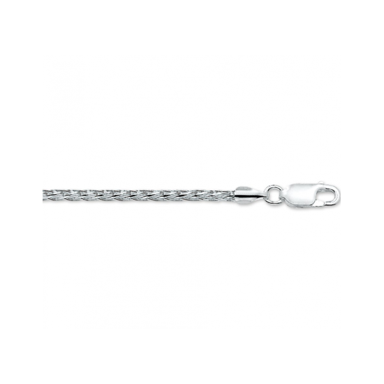 ZIlveren vossestaart collier 45cm 2,0mm - 620955 ZIlveren vossestaart collier 45cm 2,0mm - 620955