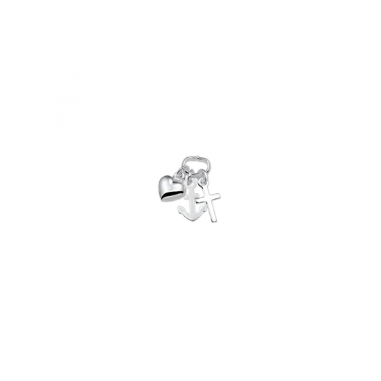 Zilveren hanger geloof, hoop en liefde 7,5 mm - 621264