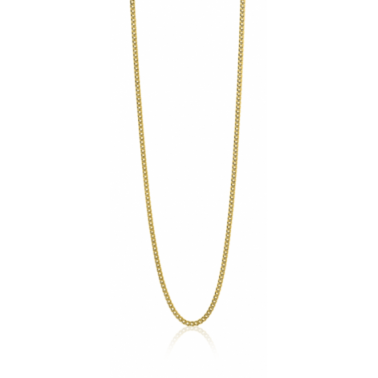 ZINZI zilveren collier gourmet verguld 60cm ZILC-G60G - 619426