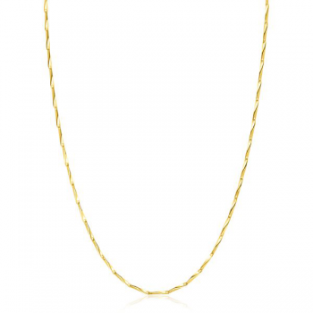 ZINZI zilveren collier gedraaide schakel 45cm ZIC2414G - 619432