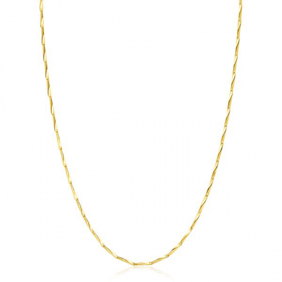 ZINZI zilveren collier gedraaide schakel 45cm ZIC2414G - 619432