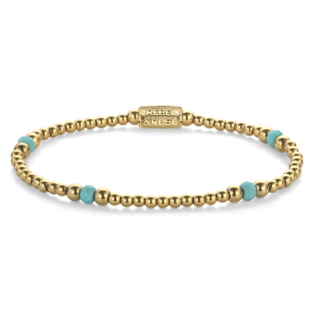 Rebel & Rose Jewelry Bracelet Touch of Turquoise Verguld - 619455