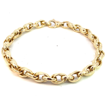 Monzario 14krt gouden armband 20cm 6mm 951A - 619546