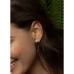 Jackie 14krt gouden oorbellen Radiance White Topaas Hoops JKE24.440 - 619683